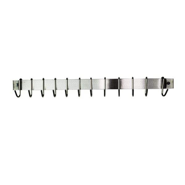 Classic Easy Mount Wall Rack Utensil Bar Utensil Bar w Hooks - Enclume Design Products