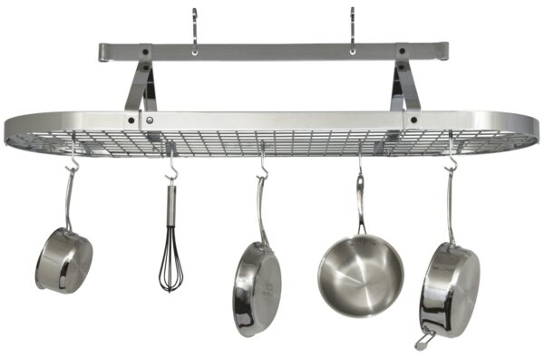 Oval Ceiling Pot Rack w/Hooks