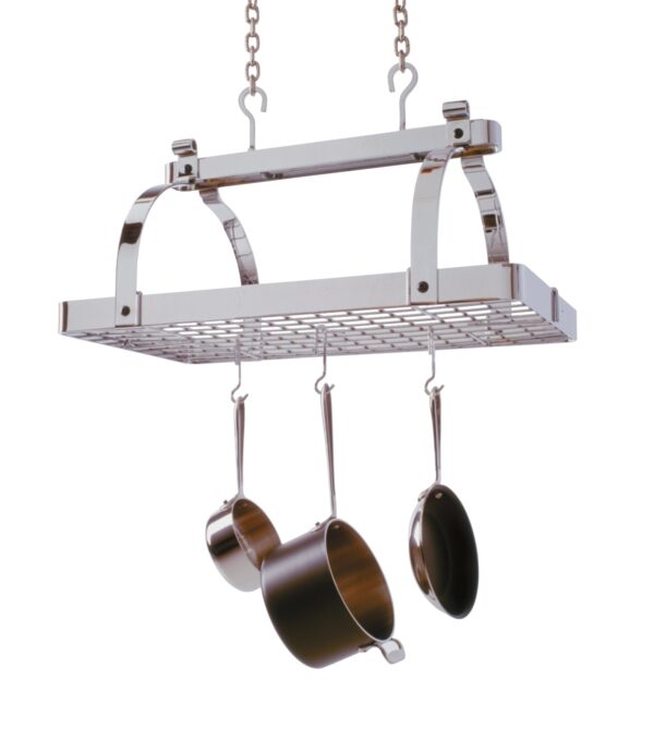 Classic Rectangle Ceiling Pot Rack w/ 12 Hooks