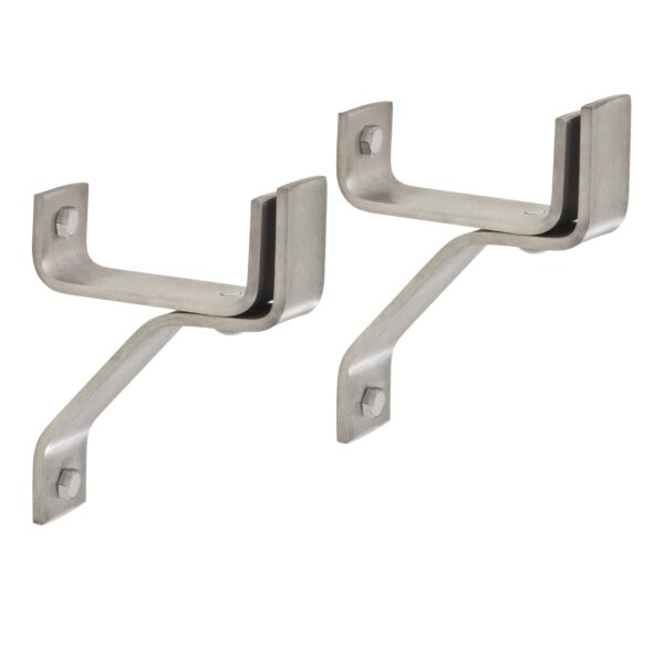 Handcrafted 4" Wall Brackets For Roll End Bar (Set of 2)