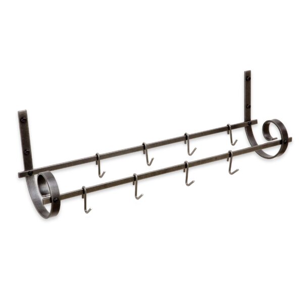 Decor Utensil Rack Hammered Steel