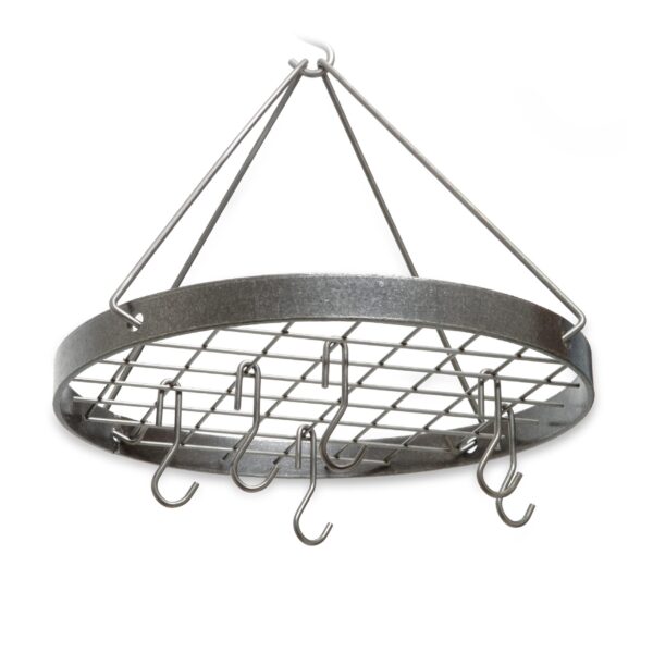 Cottage Round Rack w/ 6 Hooks Hammered Steel - Enclume Design Products