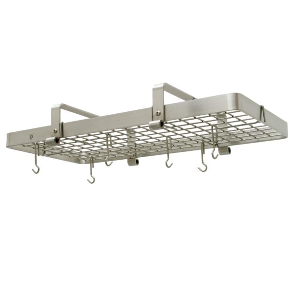 37" Low Ceiling Rectangle Pot Rack w/ 18 Hooks - Enclume Design Products