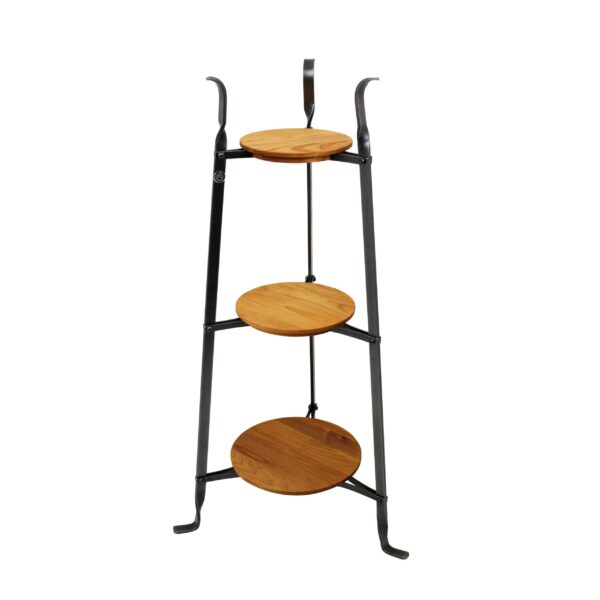 3-Tier Designer Stand w/Alder Shelves