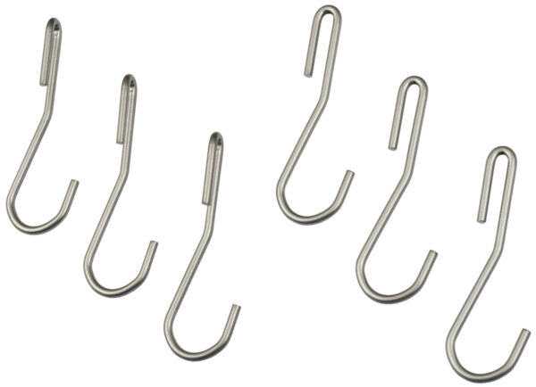 Rack It Up Pot Hooks 6 Pack Silver