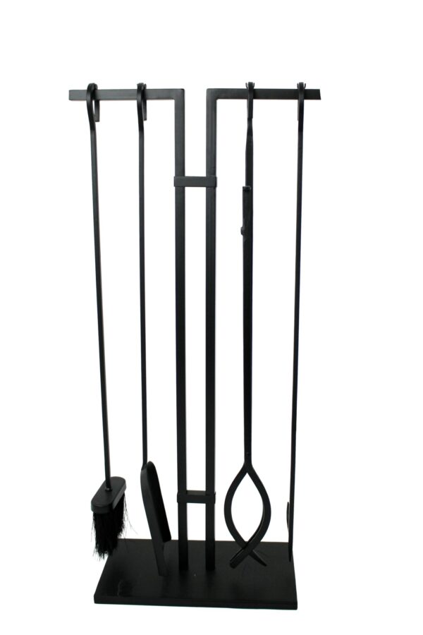 Habitat 4 Pc Fireplace Tool Set Black