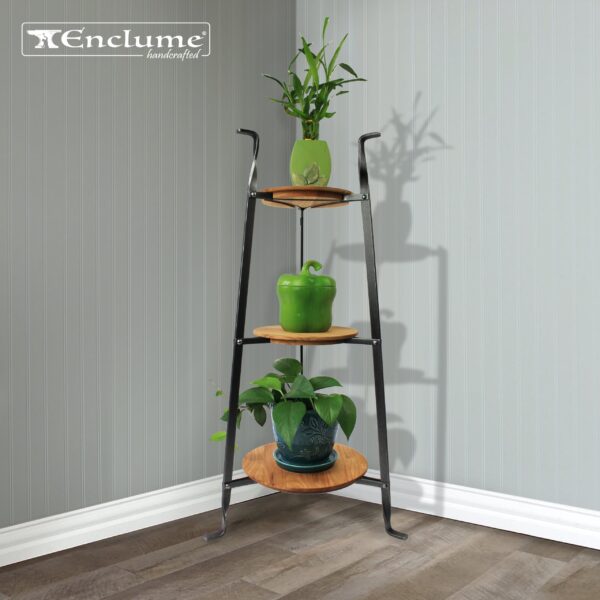 3-Tier Designer Stand w Alder Shelves - Enclume Design Products