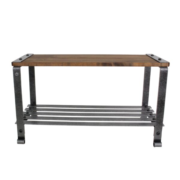 Craftsman Multi-purpose Bench w/ Solid Wood Top & Hammered Steel