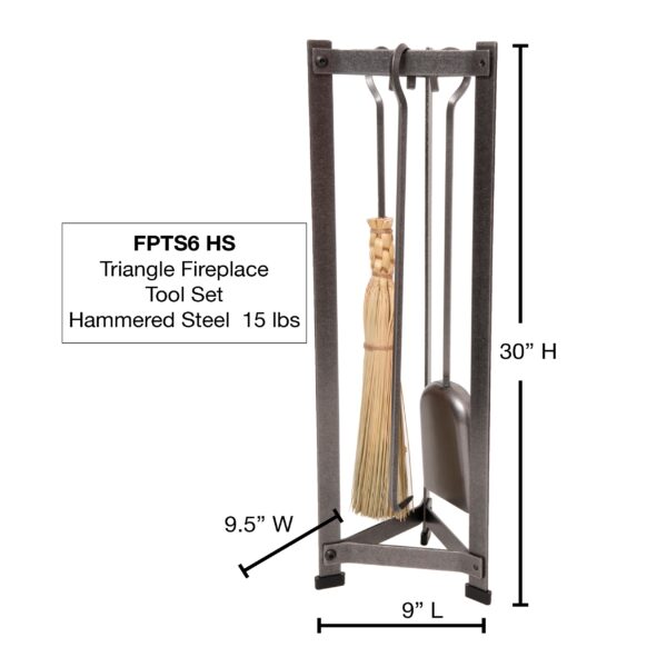 Triangle Fireplace Tool Set