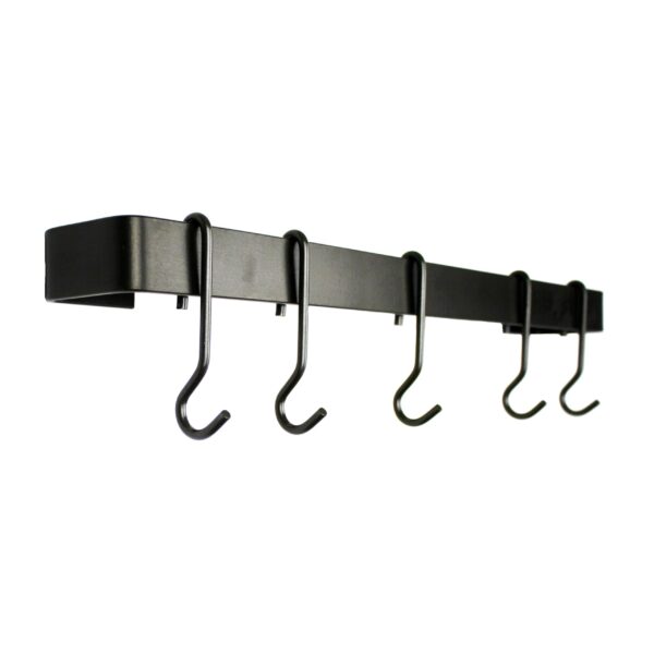 Professional Series Wall Rack Utensil Bar w/ 6 Hooks - Accent Colors - Enclume Design Products